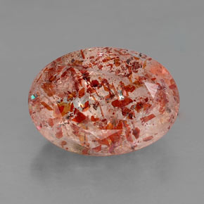 Pierre de soleil orange naturelle transparent, 2,10 ct, transparent / translucide