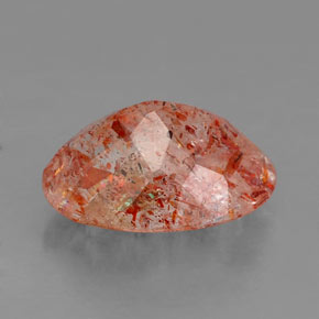 Pierre de soleil orange naturelle transparent, 2,10 ct, transparent / translucide