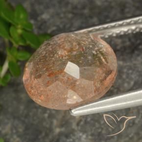 Pierre de soleil Orange clair naturelle Tour, 3.19 ct, Transparent