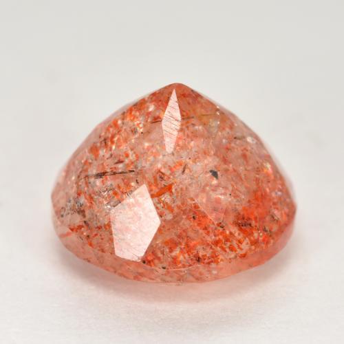 Pierre de Soleil  Orange chaud naturelle Coupe roude, 4.35 ct, Translucide
