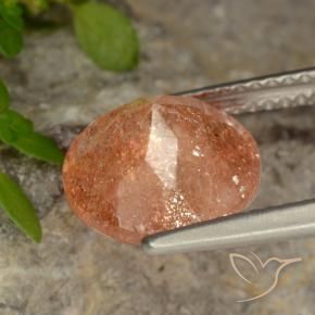 Pierre de soleil Orange moyen naturelle Tour, 3.20 ct, Translucide