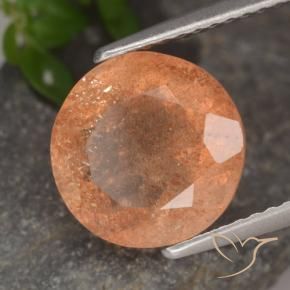 Pierre de soleil Orange moyen naturelle Tour, 3.36 ct, Translucide