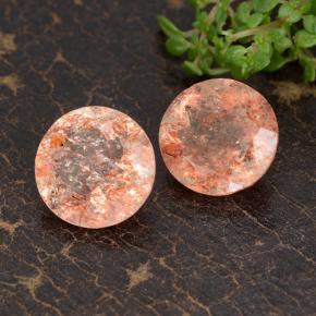 Achetez naturel 5,73ct orange pierre de soleil gems, coupe roude, en provenance inde chez gemselect. en stock, livraison internationale!