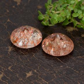 Achetez naturel 5,73ct orange pierre de soleil gems, coupe roude, en provenance inde chez gemselect. en stock, livraison internationale!