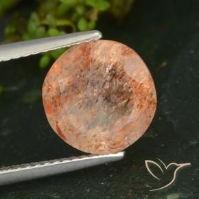 Pierre de soleil Orange clair naturelle Tour, 3.24 ct, Transparent