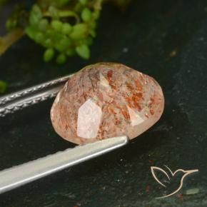 Pierre de soleil Orange clair naturelle Tour, 3.24 ct, Transparent