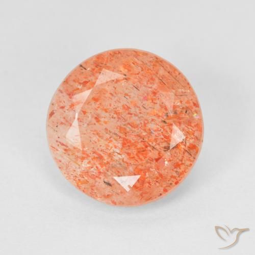 Pierre de soleil Orange gingembre naturelle Tour, 3.19 ct, Translucide