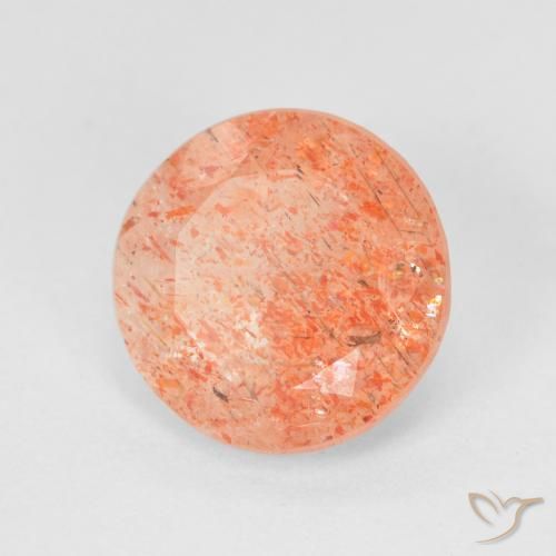 Pierre de soleil Orange gingembre naturelle Tour, 3.19 ct, Translucide