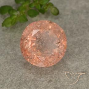 Pierre de soleil Orange clair naturelle Tour, 2.96 ct, Translucide