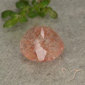 Pierre de soleil Orange clair naturelle Tour, 2.96 ct, Translucide
