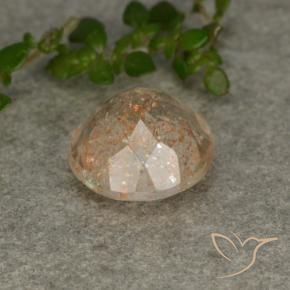 Pierre de soleil Orange clair naturelle Tour, 2.32 ct, Translucide