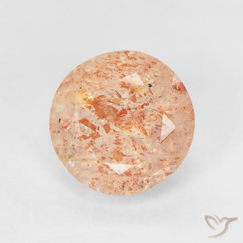 2.45ct Naturel Orange clair Pierre de soleil, Tour, Translucide