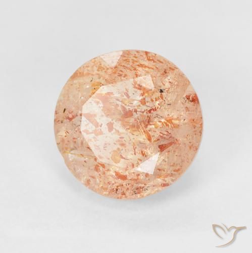Pierre de soleil Orange clair naturelle Tour, 2.45 ct, Translucide