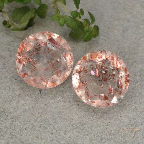 4.80ctw Naturel Orange clair Pierre de soleil, Tour, Translucide