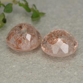 Achetez naturel 5,50ct orange pierre de soleil gems, coupe roude, en provenance inde chez gemselect. en stock, livraison internationale!