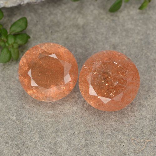 5.52ctw Naturel Orange pamplemousse Pierre de soleil, Tour, Translucide