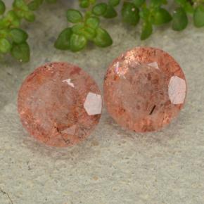 Achetez naturel 4,52ct orange pierre de soleil gems, coupe roude, en provenance inde chez gemselect. en stock, livraison internationale!