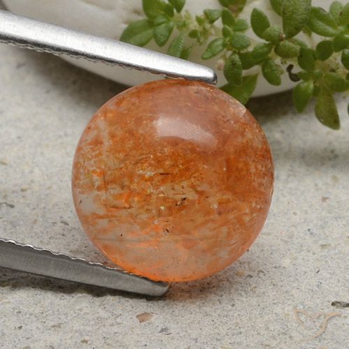 2.49ct Naturel Orange moyen Pierre de soleil, Tour, Translucide
