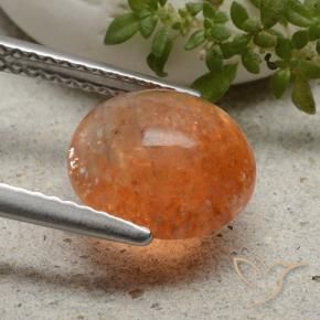 Pierre de soleil Orange moyen naturelle Tour, 2.49 ct, Translucide