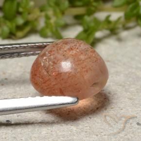 Pierre de soleil Orange pamplemousse naturelle Tour, 2.32 ct, Translucide