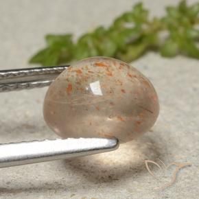 Pierre de soleil Orange clair naturelle Tour, 2.16 ct, Translucide