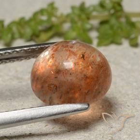Pierre de soleil Orange moyen naturelle Tour, 2.39 ct, Translucide