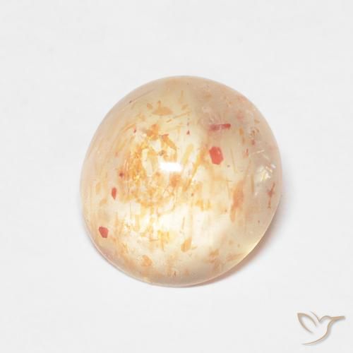 Pierre de soleil Orange cantaloup naturelle Tour, 2.14 ct, Translucide