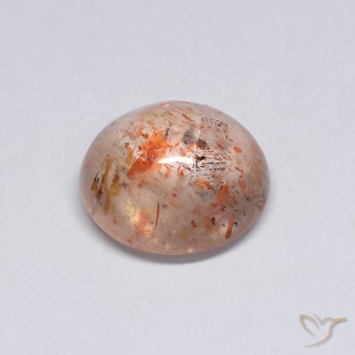 Pierre de soleil Pêche Orange naturelle Tour, 2.13 ct, Transparent
