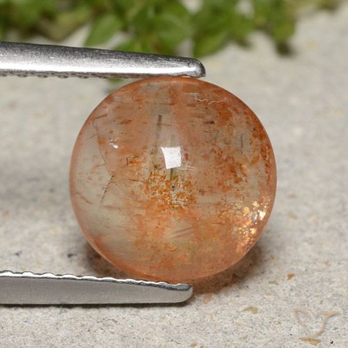 2.00ct Naturel Orange moyen Pierre de soleil, Tour, Translucide