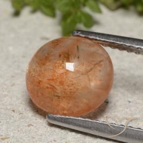 Pierre de soleil Orange moyen naturelle Tour, 2.00 ct, Translucide