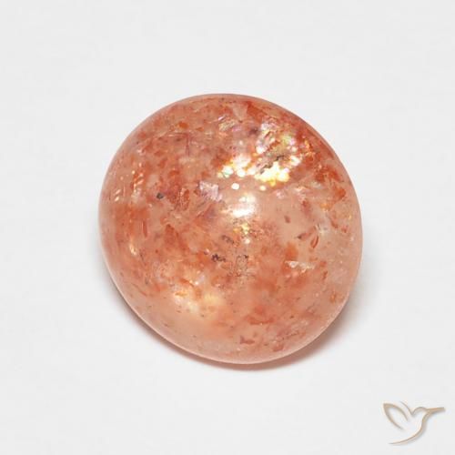 Pierre de soleil Orange rougeâtre naturelle Tour, 2.03 ct, Translucide