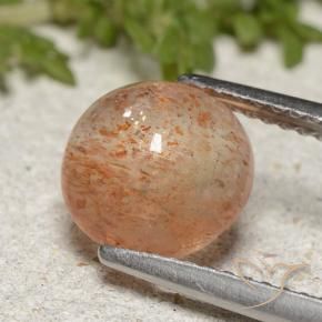 Pierre de soleil Orange chaud naturelle Tour, 1.95 ct, Translucide