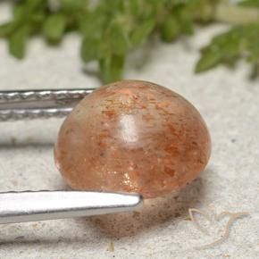 Pierre de soleil Orange chaud naturelle Tour, 1.95 ct, Translucide