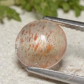 Pierre de soleil Orange blanc naturelle Tour, 1.99 ct, Translucide