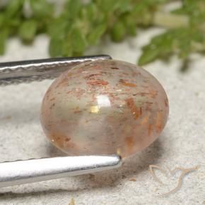 Pierre de soleil Orange blanc naturelle Tour, 1.99 ct, Translucide