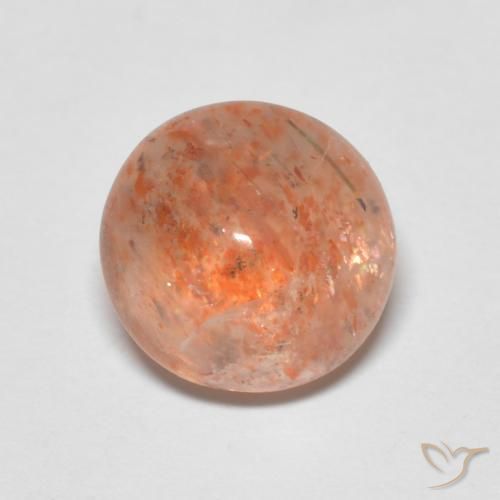 2.20ct Naturel Orange rougeâtre Pierre de soleil, Tour, Translucide