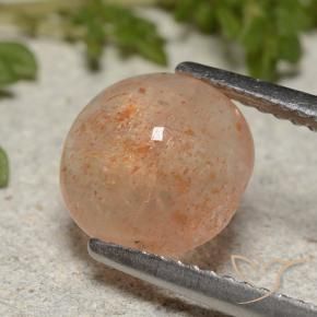 Pierre de soleil Orange tigre léger naturelle Tour, 2.07 ct, Translucide
