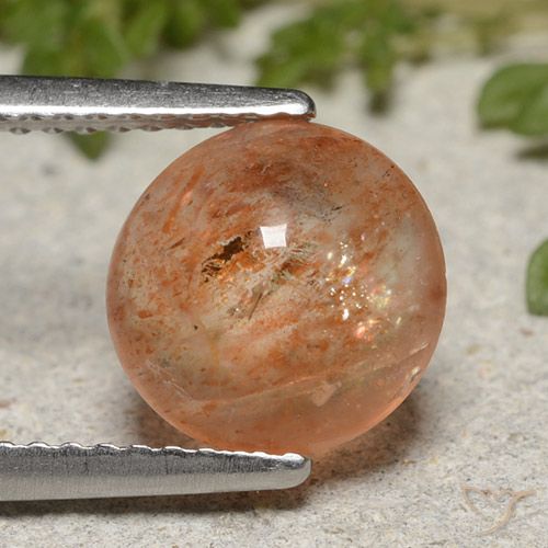 Pierre de soleil Orange moyen naturelle Tour, 2.12 ct, Translucide