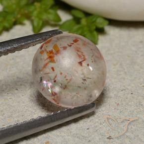 Pierre de soleil Orange blanc naturelle Tour, 2.23 ct, Transparent