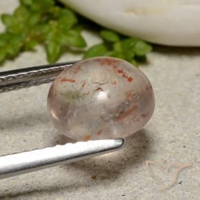Pierre de soleil Orange blanc naturelle Tour, 2.23 ct, Transparent