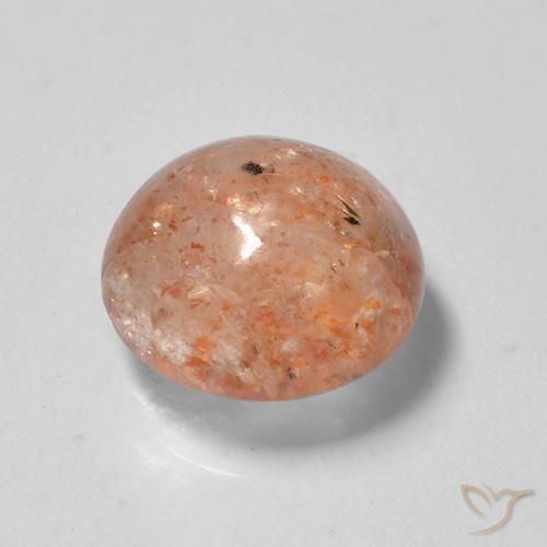 Pierre de soleil Orange rougeâtre naturelle Tour, 2.35 ct, Translucide