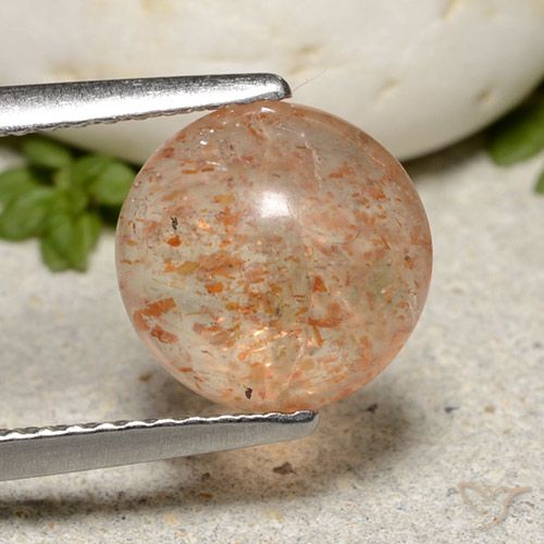 2.24ct Naturel Orange clair Pierre de soleil, Tour, Translucide