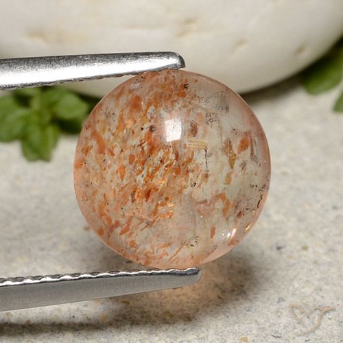 1.91ct Naturel Orange moyen Pierre de soleil, Tour, Translucide