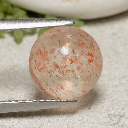 Pierre de soleil Orange clair naturelle Tour, 2.22 ct, Translucide