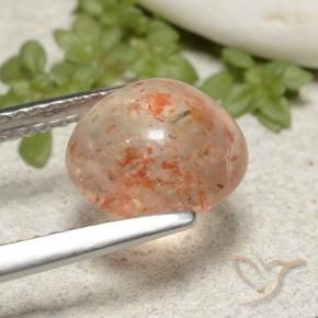 Pierre de soleil Orange clair naturelle Tour, 2.22 ct, Translucide