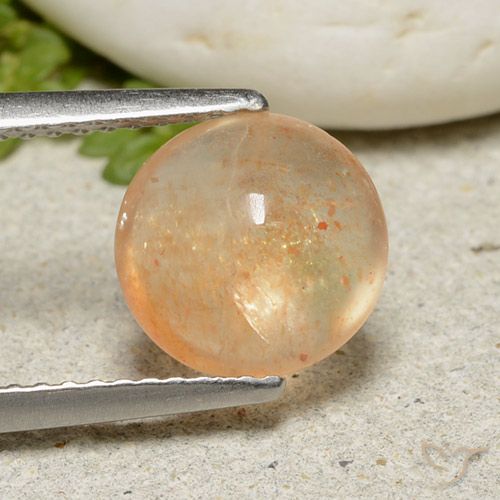 Pierre de soleil Orange cantaloup naturelle Tour, 2.05 ct, Translucide