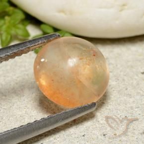 Pierre de soleil Orange cantaloup naturelle Tour, 2.05 ct, Translucide