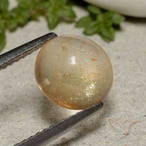 Pierre de soleil Orange cantaloup naturelle Tour, 2.05 ct, Translucide