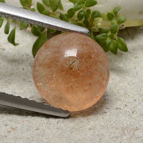 1.98ct Naturel Orange moyen Pierre de soleil, Tour, Translucide