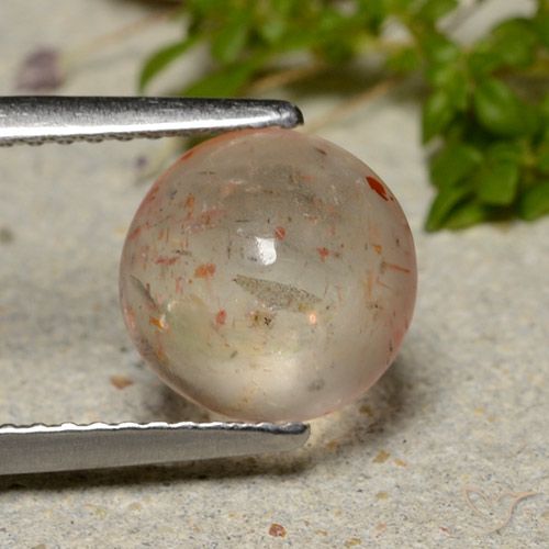 2.37ct Naturel Orange clair Pierre de soleil, Tour, Translucide